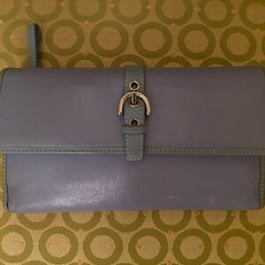 Coach. Light blue wallet with insert